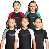 Algopix Similar Product 2 - Elite Sports Kids Jiu Jitsu BJJ Rash