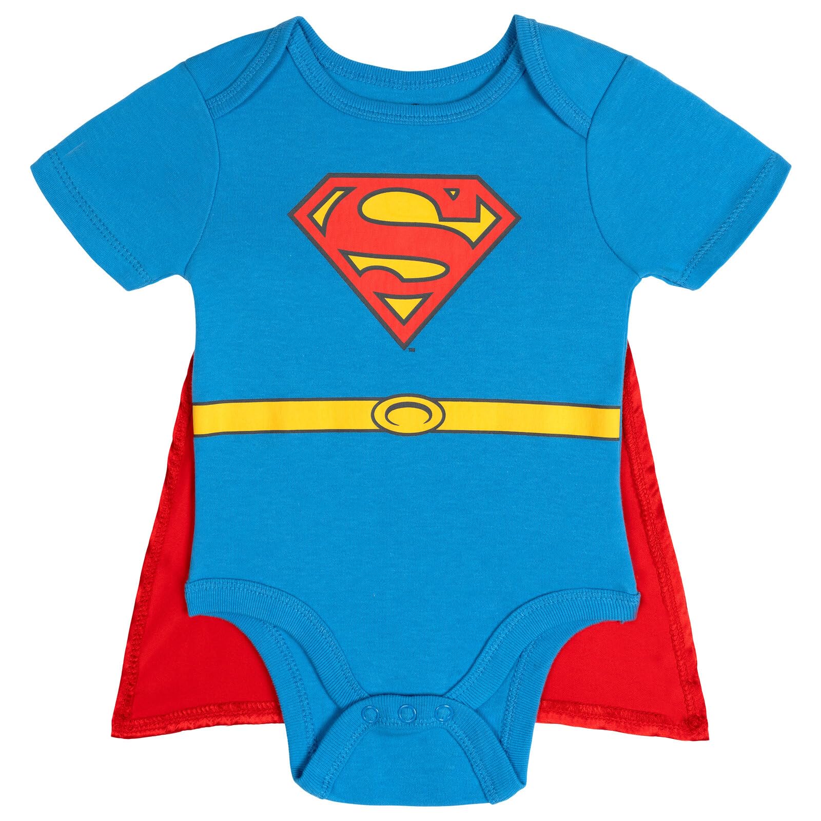WARNER BROS Justice League Baby Boys' Cosplay 2-Piece Bodysuit and Cape Set