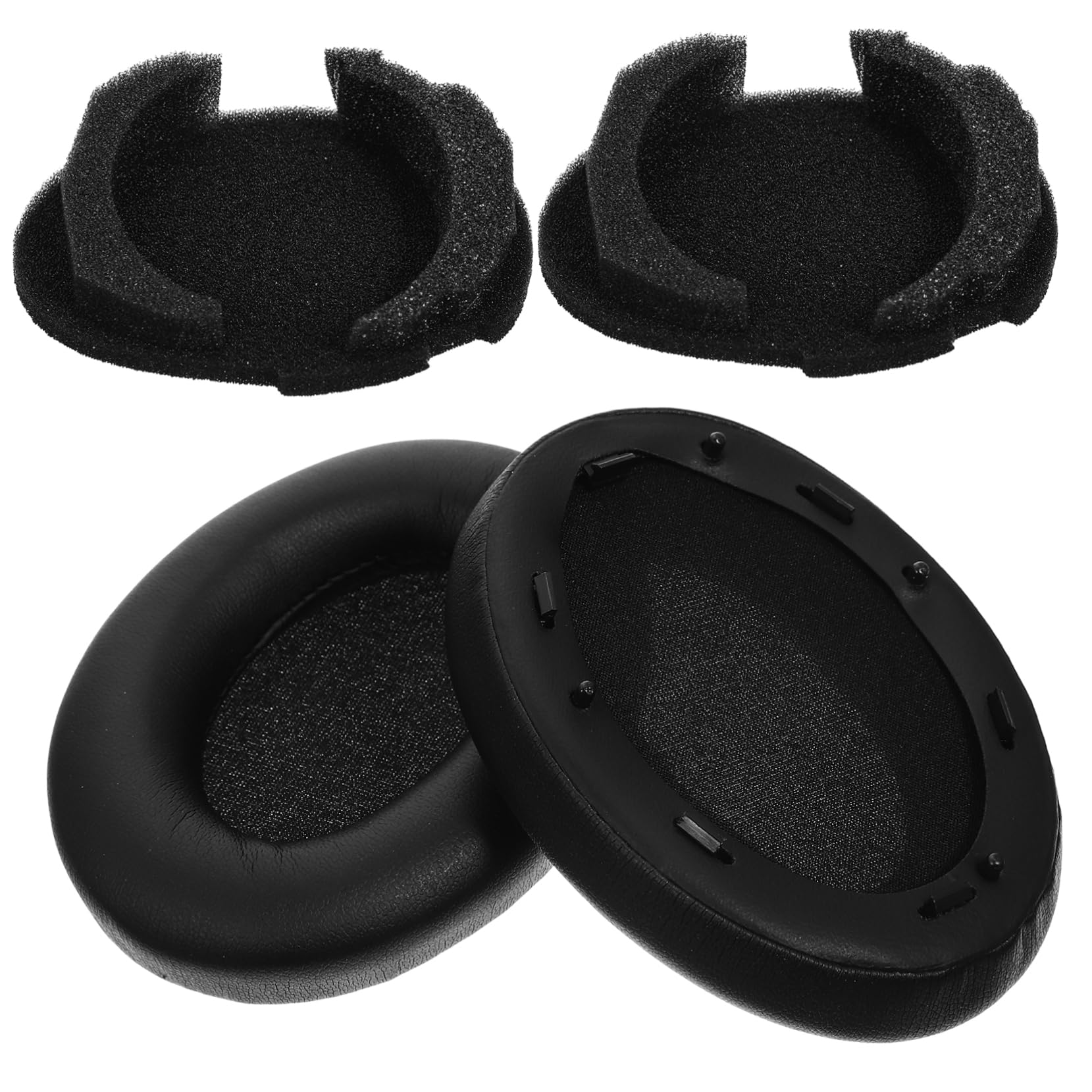 DOITOOL 4 Set Paraorecchie Cuscinetto Per Le Cuffie Cuscinetti Auricolari Copriorecchie Per Cuffie Sanitarie Copricapo Di Ricambio Cuffia Custodia Protettiva Auricolare Finta Pelle