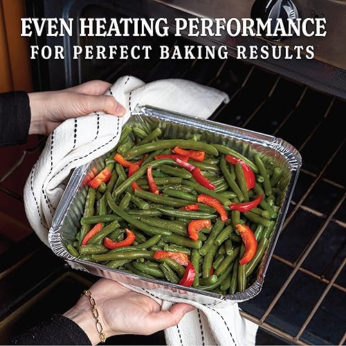 Miniatura 8 de PLASTICPRO Moldes de aluminio desechables de 3 x 3 x 2 pulgadas para hornear, utensilios de cocina perfectos para hornear pasteles, brownies, pan,