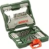 Bosch 2607019675 15-Piece Mini-X-Line Twist Drill Bit Set Wood, Masonry and Metal, Accessories for Drills , SilverBlack , 157mm x 150mm x 20mm