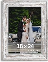Victor Vincent Vintage Photo Frame in Brown 18 x 24 cm – Vintage Campaign Photo Frame – Decorative Frame with Shatterproof Acrylic Glass – Photo Frame 18 x 24 cm Brown