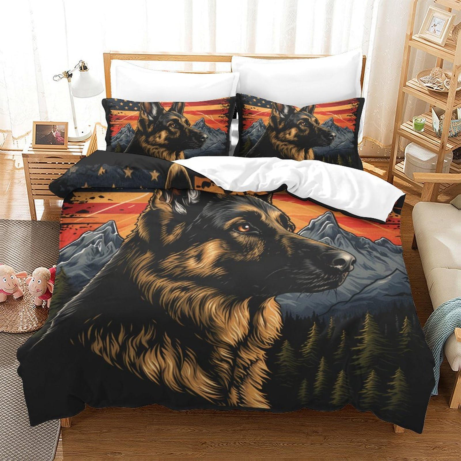Ensemble de literie Berger Allemand pour sublimer votre chambre double