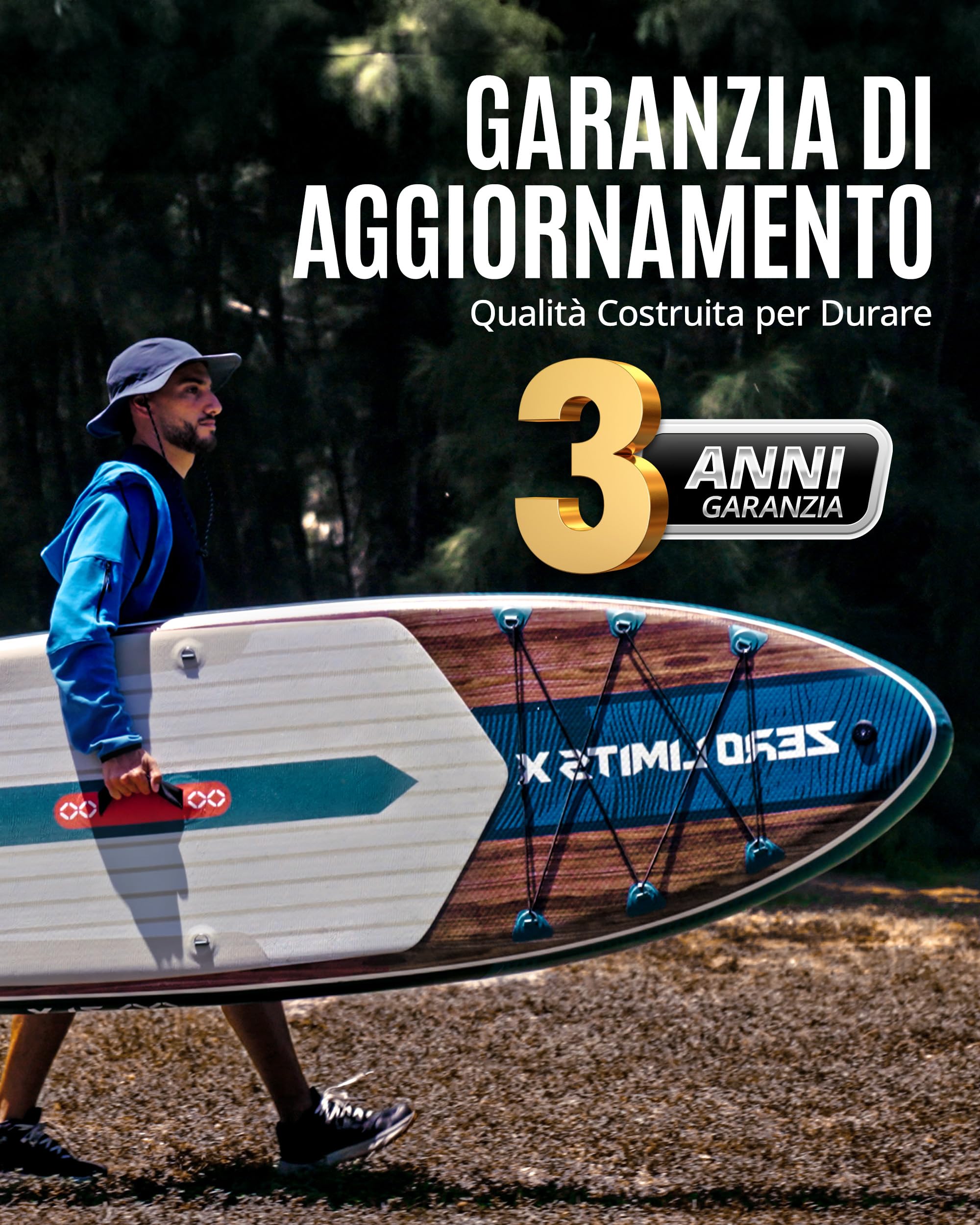 ZLX Tavola da SUP Gonfiabile con sedile per tutti i livelli di abilità, 320cm sup tavola gonfiabile con pinna di equilibrio brevettata, con Grande Stabilità