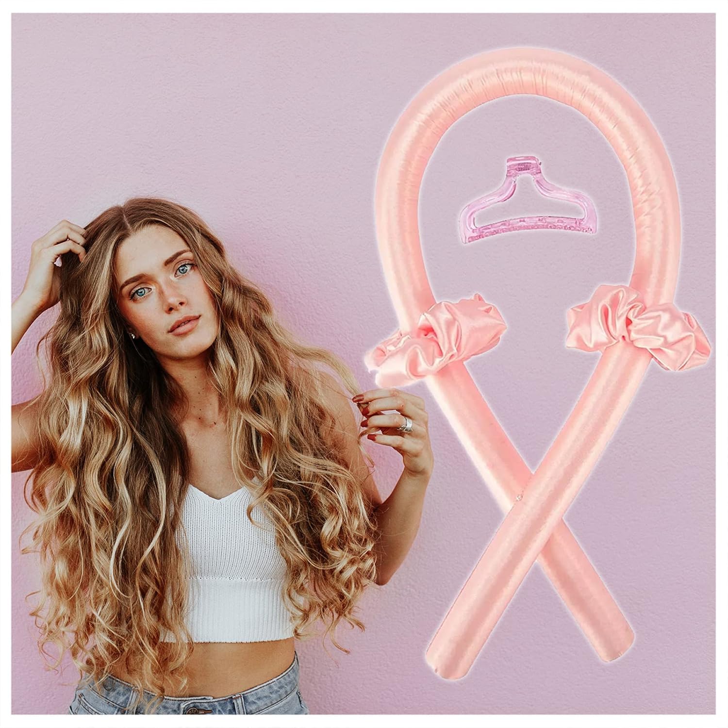 AMFEZ Heatless Curls Overnight Curls, Heatless Curlers