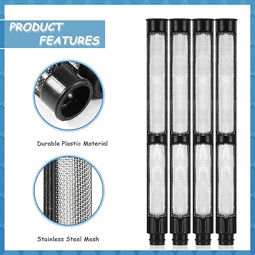 Miniatura 4 de 14 puntas de pulverización Piescs reversibles sin aire, puntas de boquilla de pulverización con protector de pistola de pulverización sin aire y
