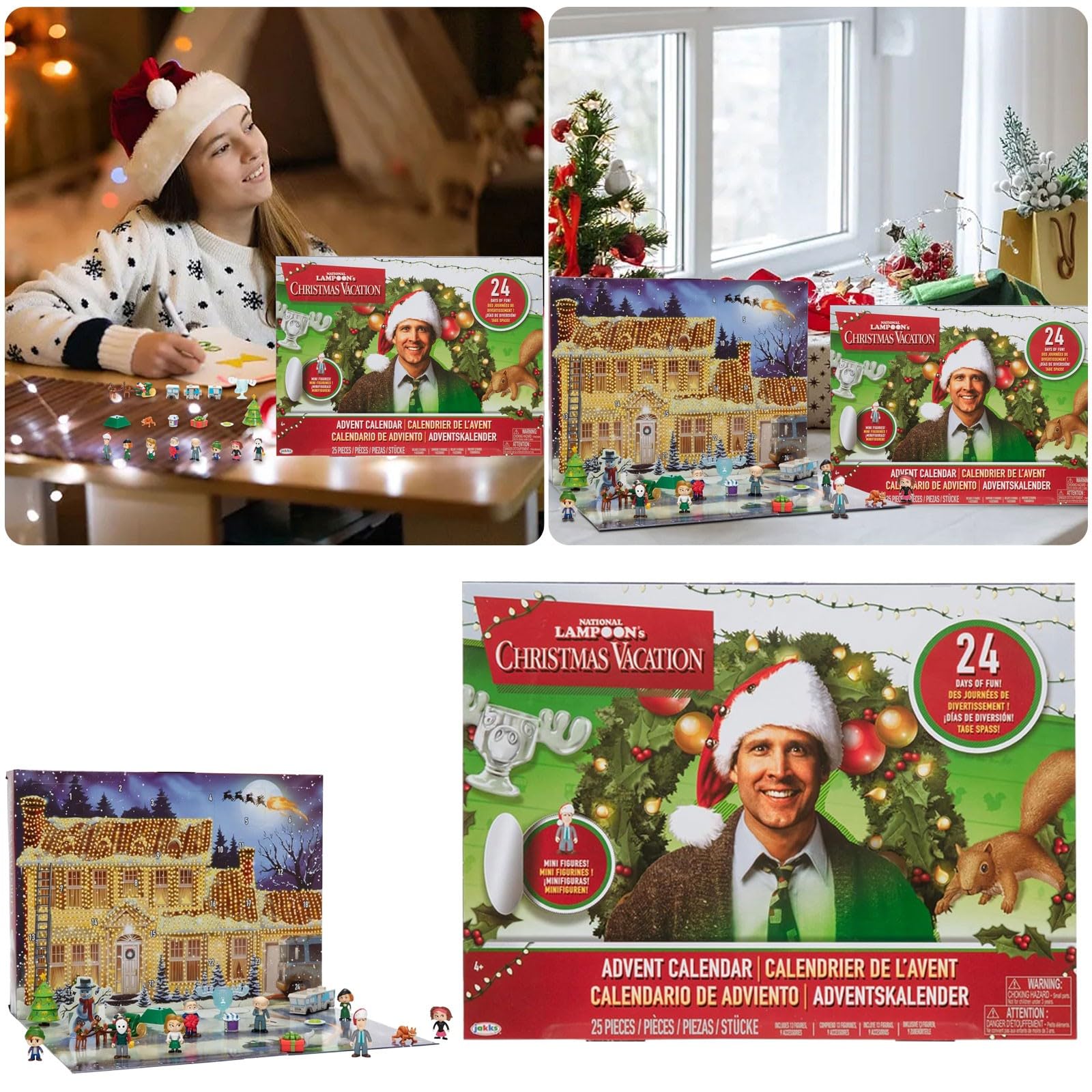 Adventskalender 2024 Mit Griswold-Motiv – 24 Türchen, Countdown Bis Weihnachten, Für Die Ganze Familie