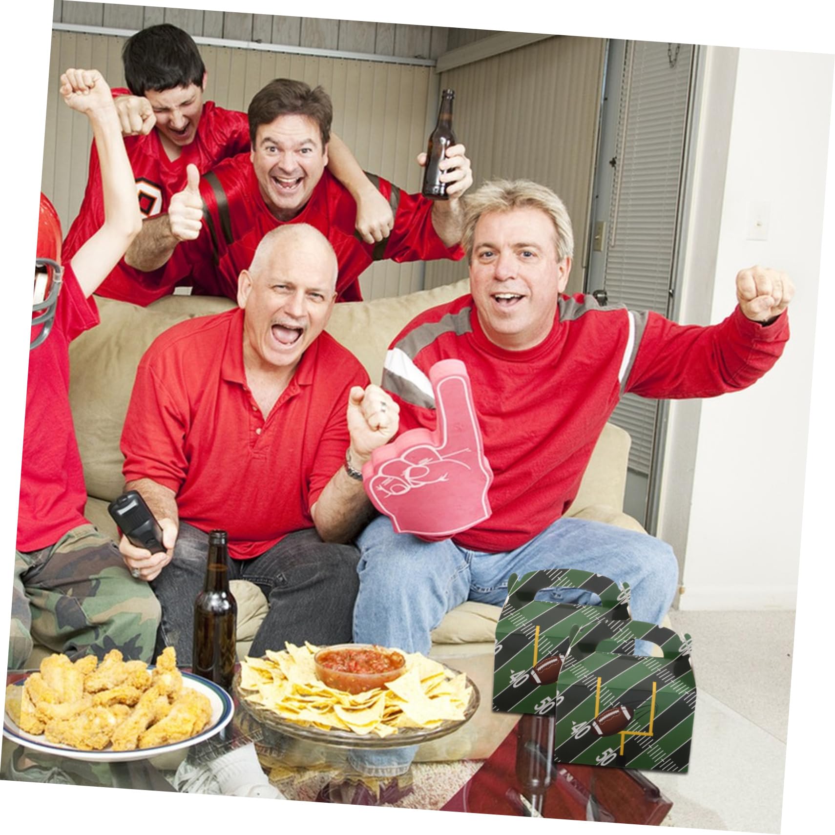 50pezzi Scatole Per Feste Di Calcio Confezione Di Scatole Per Snack e Dolci Per Compleanni Shower e Eventi Sportivi