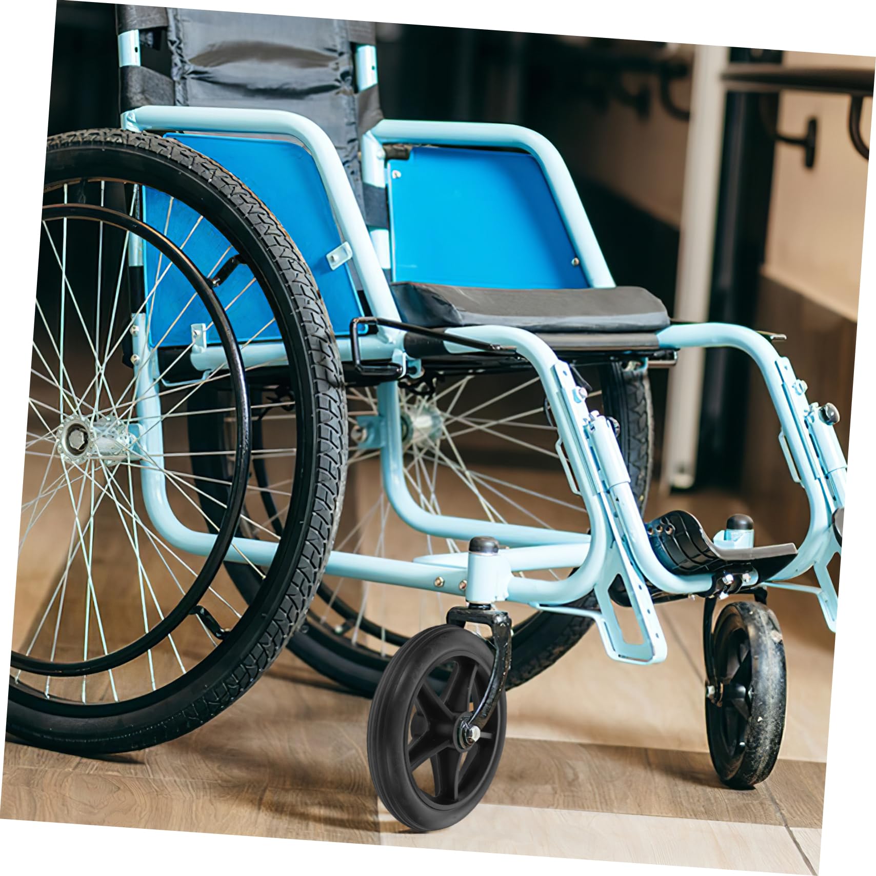Ruedas Delanteras de Repuesto 6 Pulgadas para Silla de Ruedas Rodamientos Resistentes 2 Unidades para Uso en Interiores y Exteriores