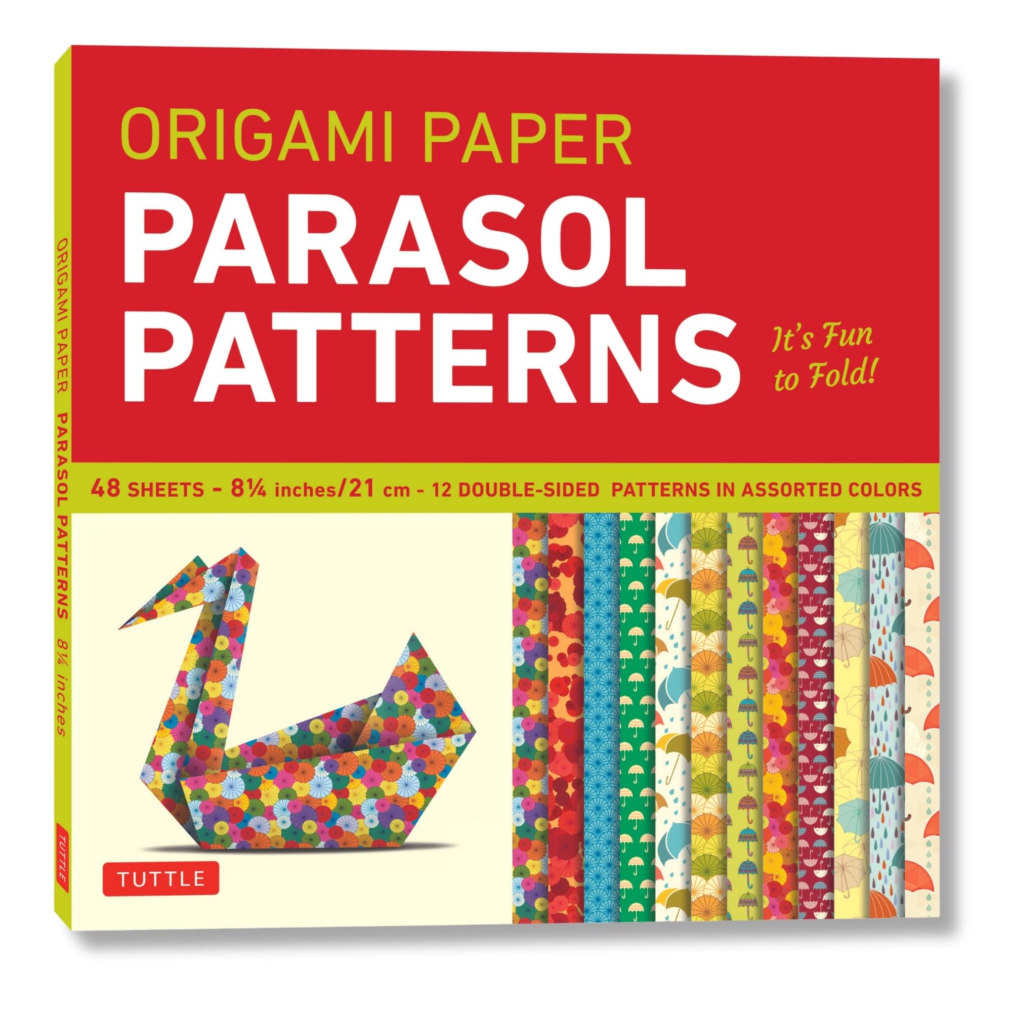 Origami Paper 8 1/4" (21 cm) Parasol Patterns 48 Sheets: Tuttle Origami Paper: High-Quality Origami Sheets Printed with 12 Different Designs: ... for 6 Projects Included (Tuttle Specials)