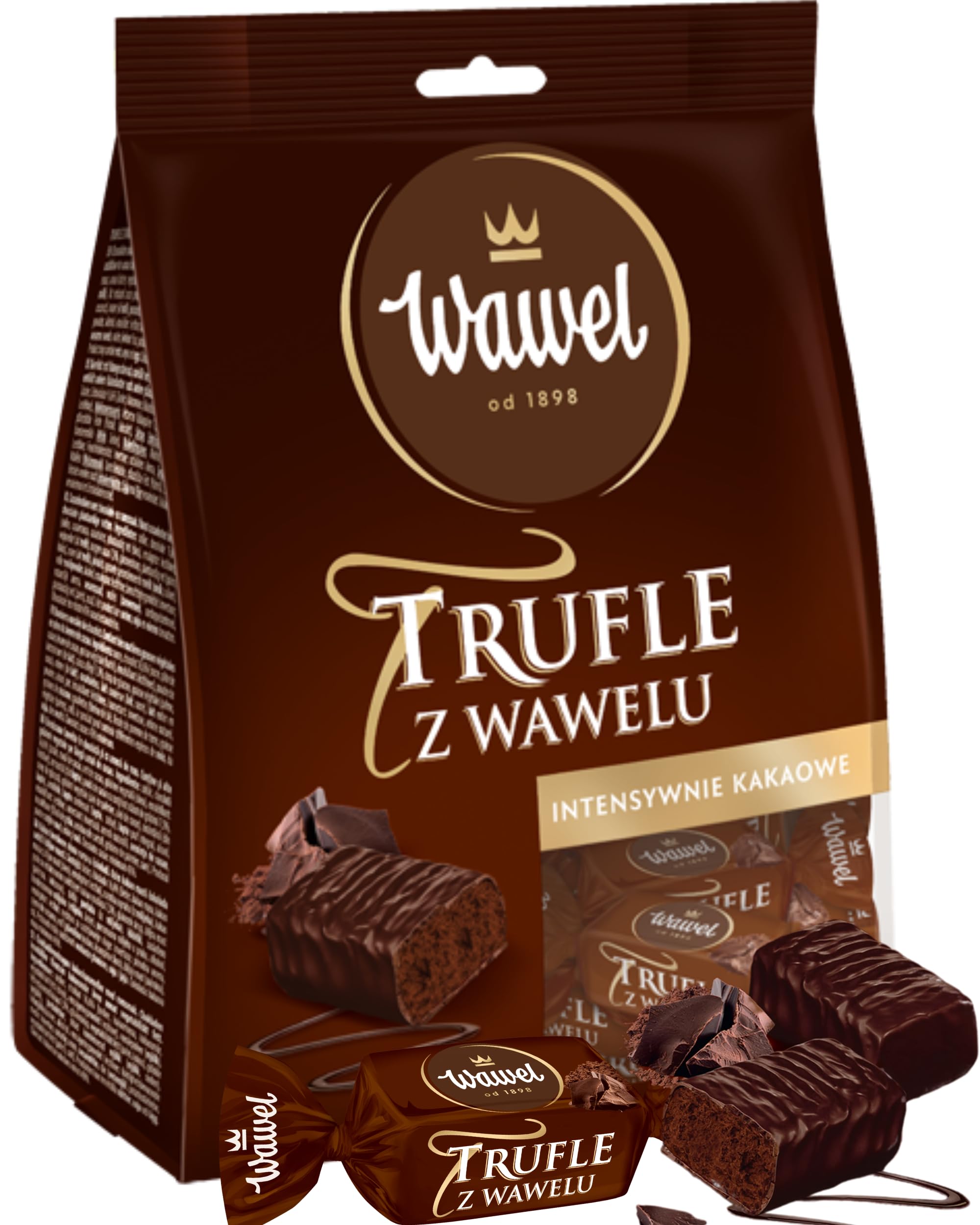 Wawel Trufle z Wawelu Cukierki czekoladowe o smaku rumowym w czekoladzie 245g