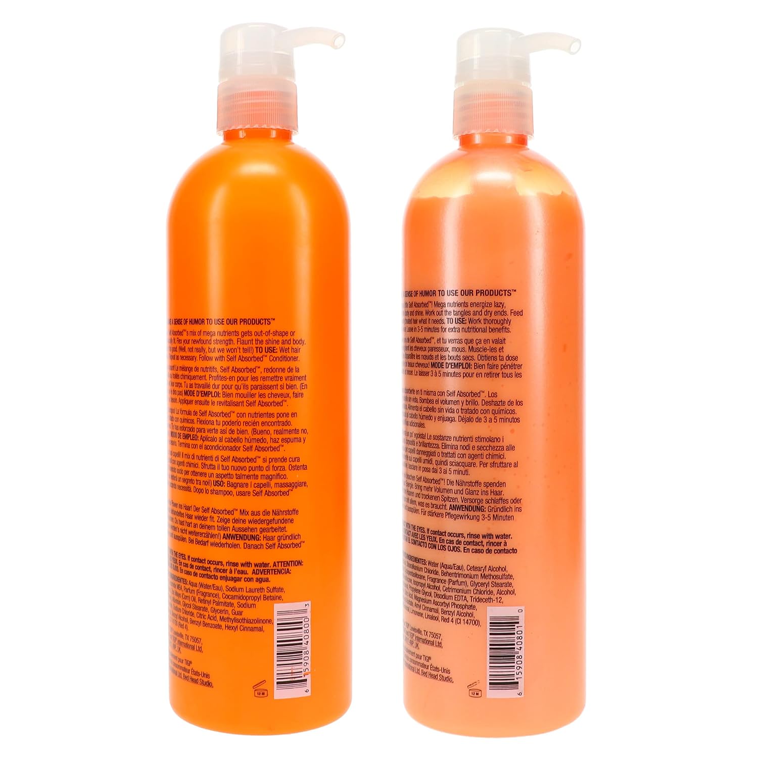Tigi Bed Head Self Absorbed Shampoo and Conditioner 25.36 Oz Combo Pack