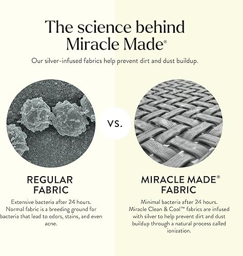Miniatura 4 de Miracle Made Luxe - Fundas de almohada termorreguladoras, paquete de 2 unidades, color piedra, KingCalil King, Miracle Clean & Cool, tela de lyocell