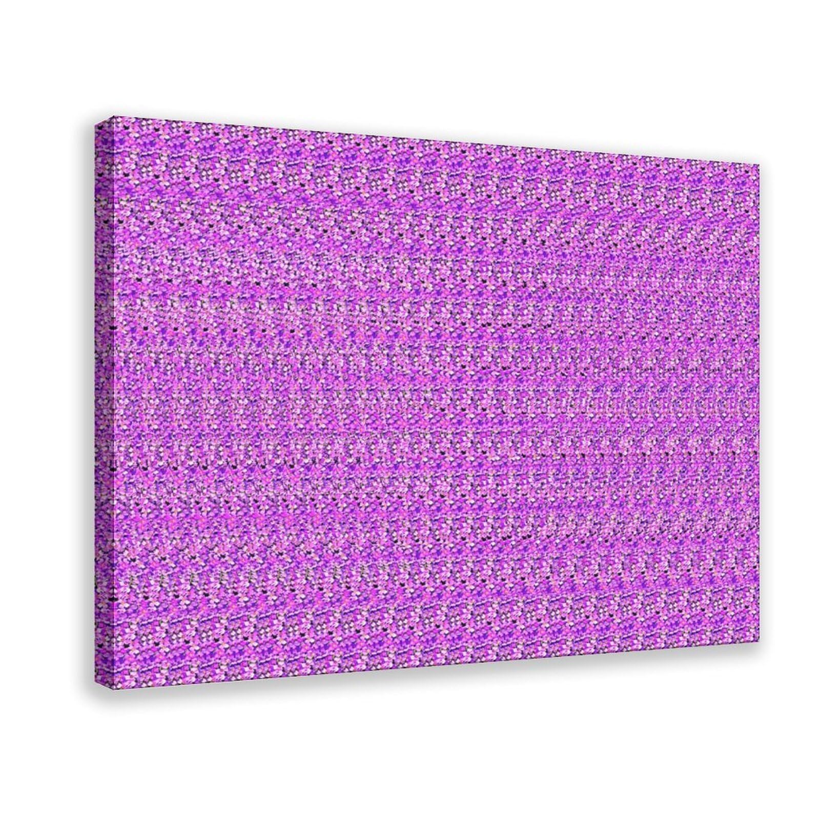 Flower of Life, Stereogram, Optical Illusion, Canvas Wall Art Print Poster For Home School Office Decor StyleFrame 12x18inch