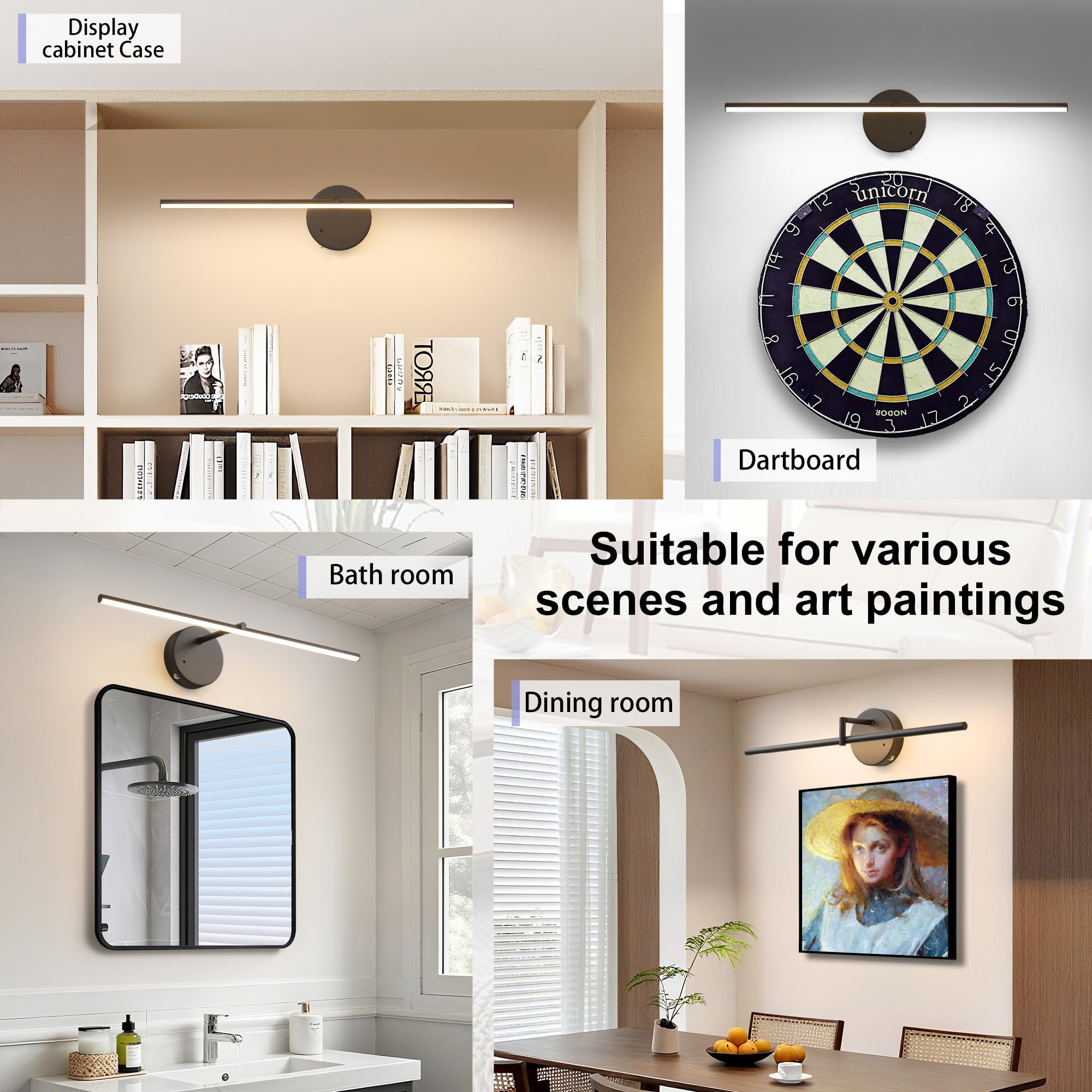 Illuminazione LED ricaricabile senza fili con telecomando