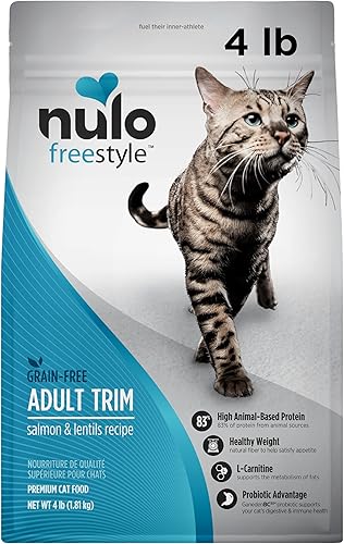 Nulo Freestyle - Alimento para gatos para adultos apoya el control de peso croquetas secas de primera calidad sin granos receta de proteína animal