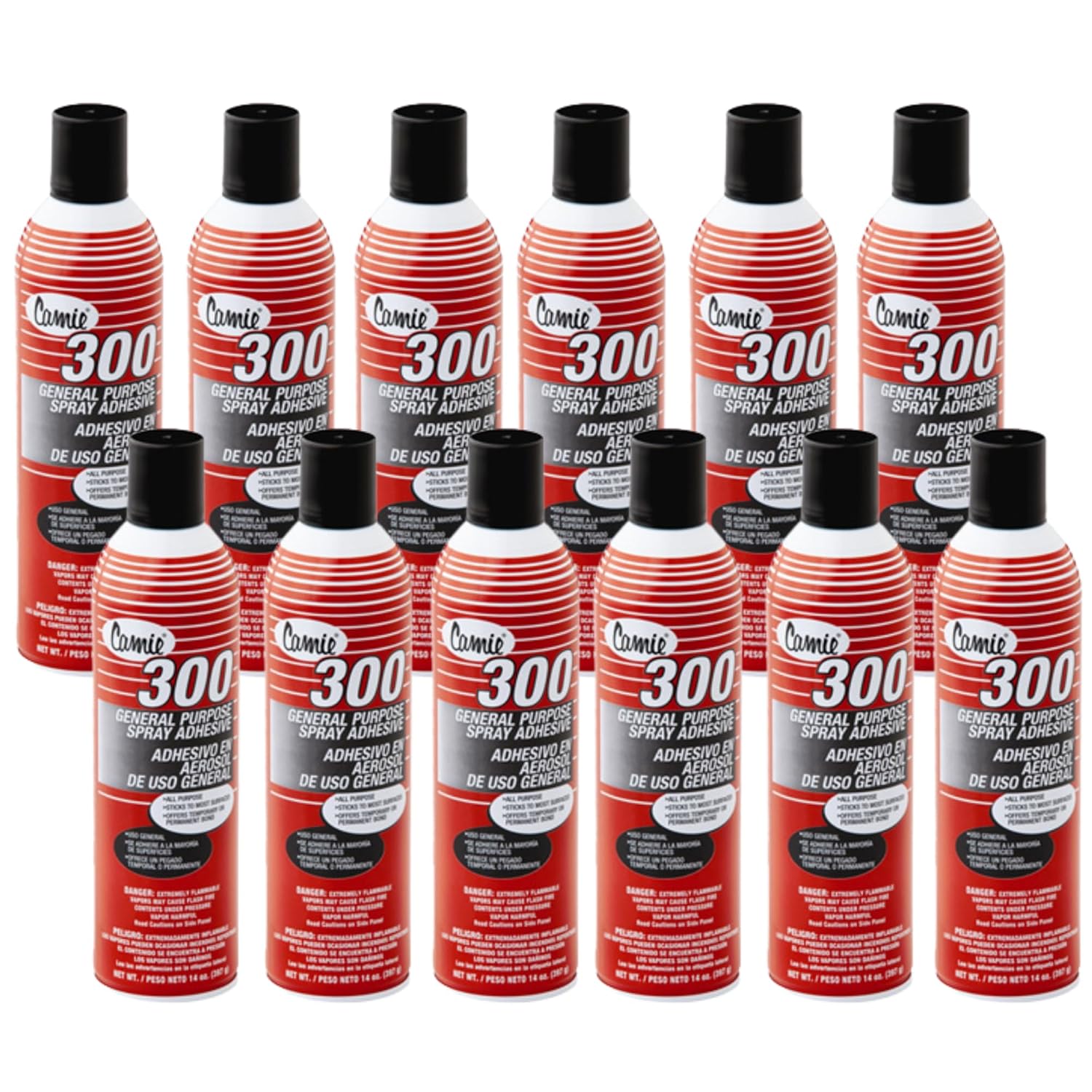Camie 300 General Purpose Spray Adhesive. (Case of 12)