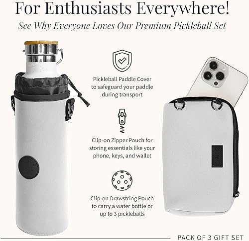 Miniatura 4 de Posh Pickler Bolsa de pickleball 3 en 1 para mujeres y hombres, bolsa de mano, bandolera y mochila, diseño convertible, se adapta a hasta 2 paletas,