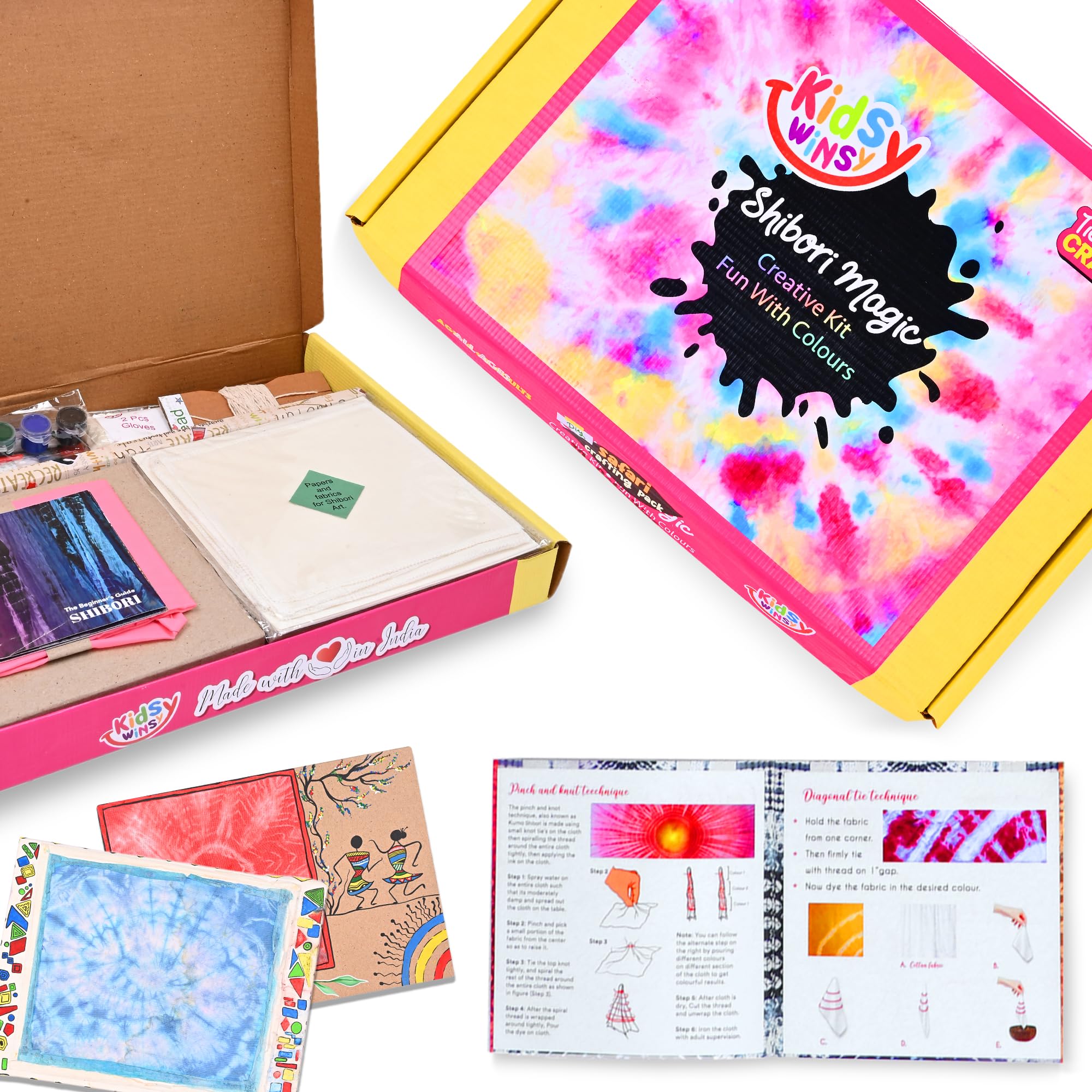 KidsyWinsy Art & Craft Paper DIY kit for Kids | Craft Materials with 40+ Activities | Perfect for Birthday Gifts for Boys and Girls (4-12 Years) (B094WFG7YY) Amazon Price History, Amazon Price Tracker