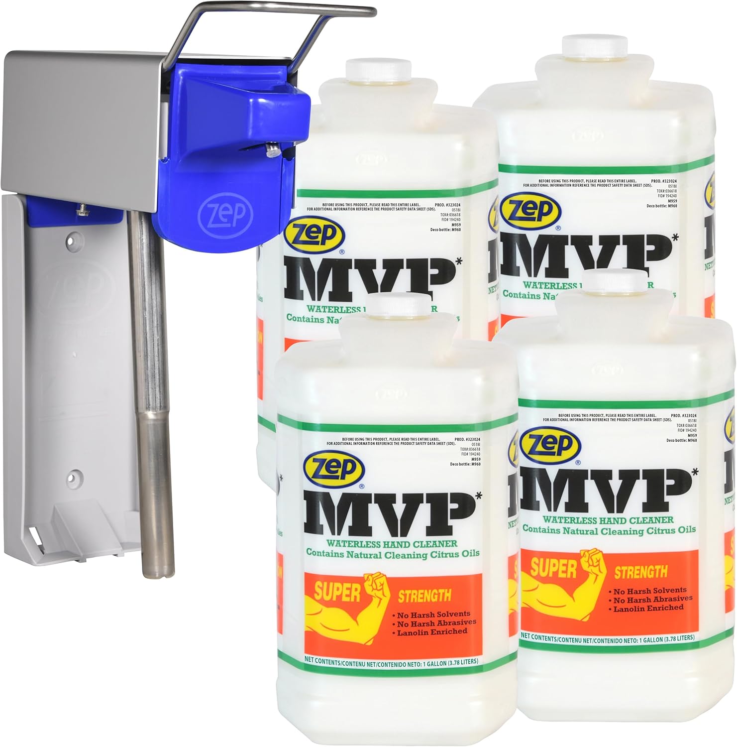 Zep MVP Waterless Hand Cleaner and Zep D4000 Hand Soap