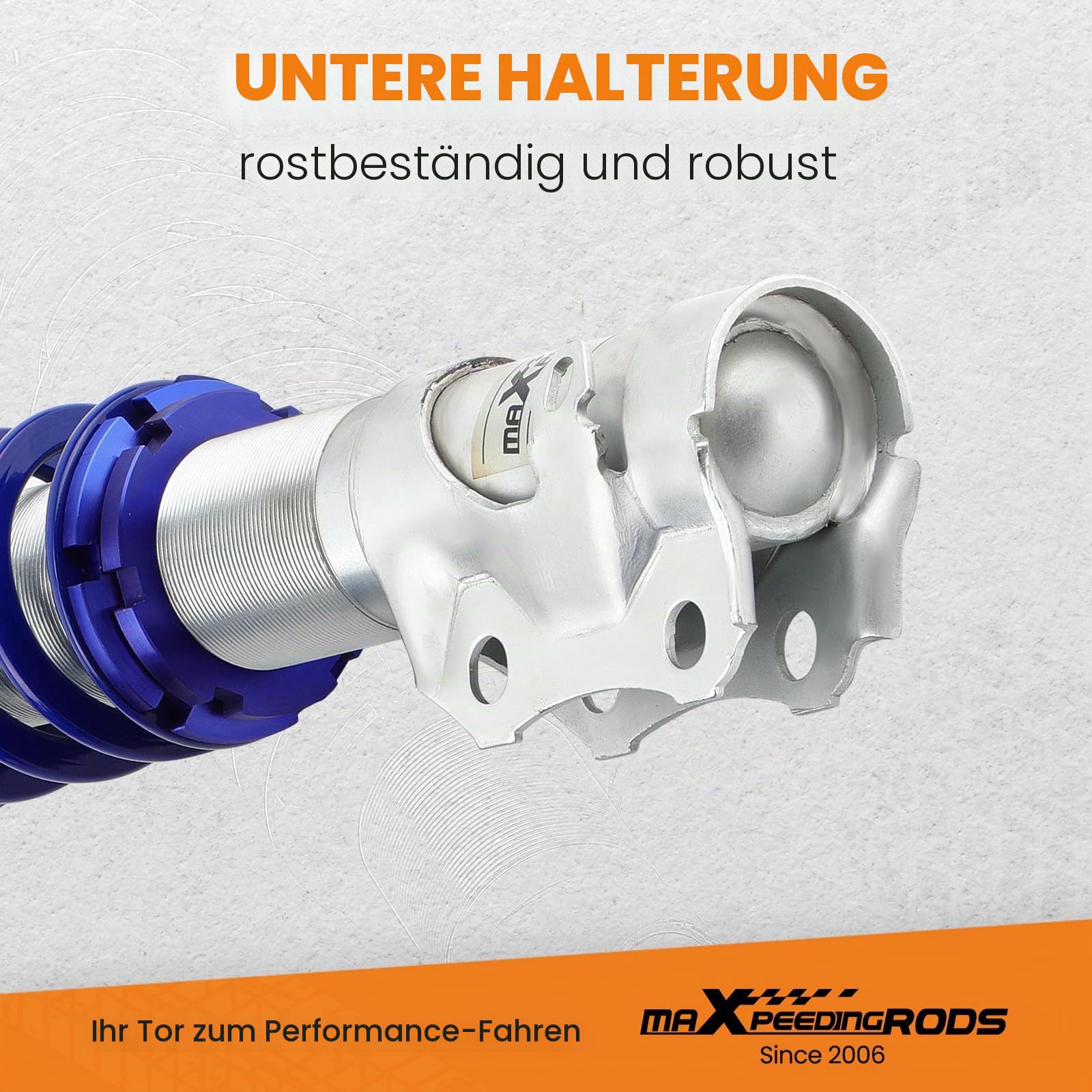 maXpeedingrods Gewindefahrwerk Für Volkswagen Golf MK2 1985-1992 (19E) Jetta II 1G 1984-1992-Blau