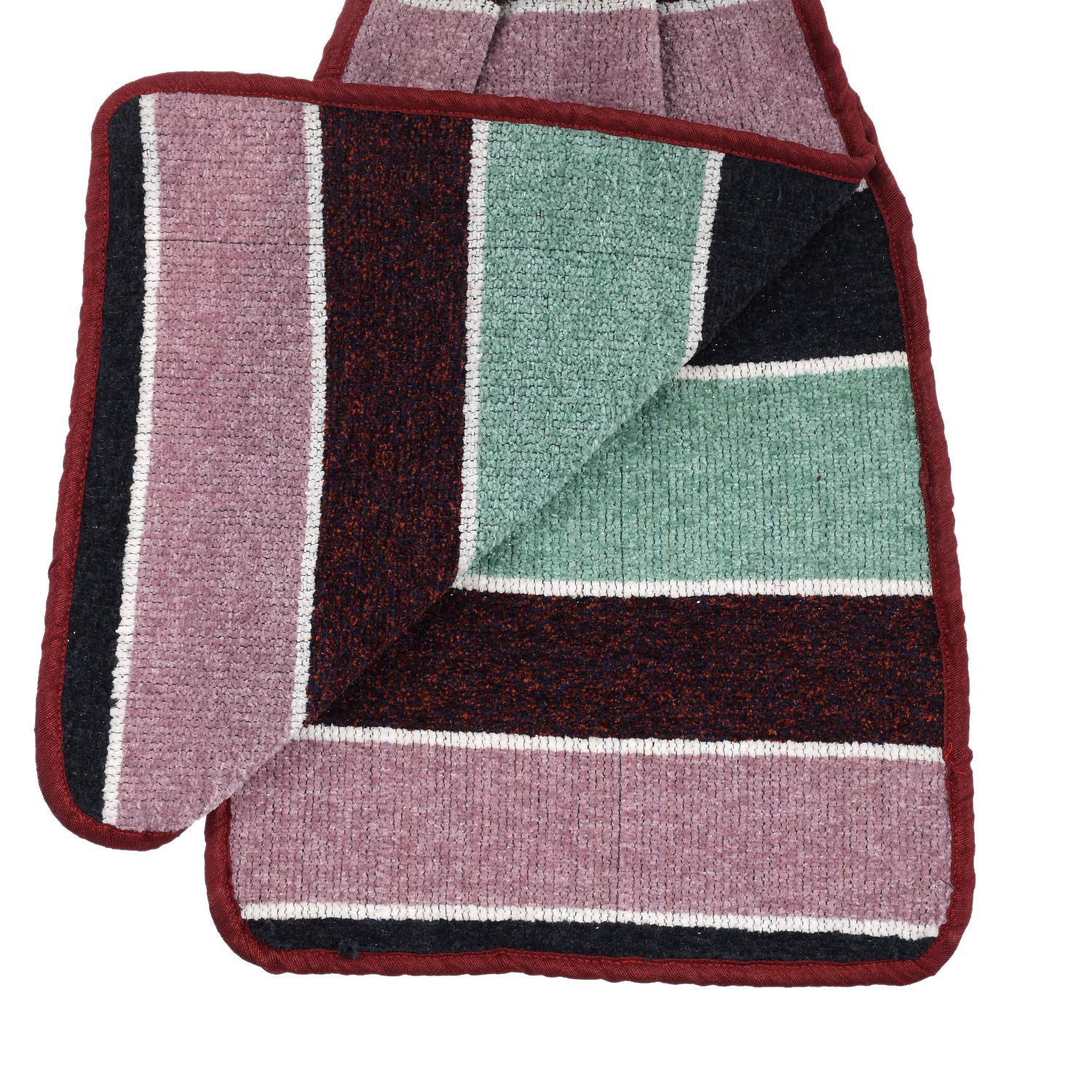Kuber Industries 50 GSM Cotton Hand Towel|Super Absorbent & Soft Material|Antibacterial Treatment, Pack of 2 (Multicolour) 3