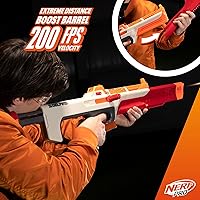 Vista 3 de Pistola Nerf Pro Gelfire Ghost de acción de proyectiles, cañón de impulso extraíble, 5000 rondas de gel, tolva integrada de 100 rondas, gafas