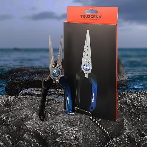 Miniatura 12 de TRUSCEND Alicates de pesca prácticos con cerradura con mango ergonómico innovador, herramienta de pesca recubierta de teflón resistente a la A-verde