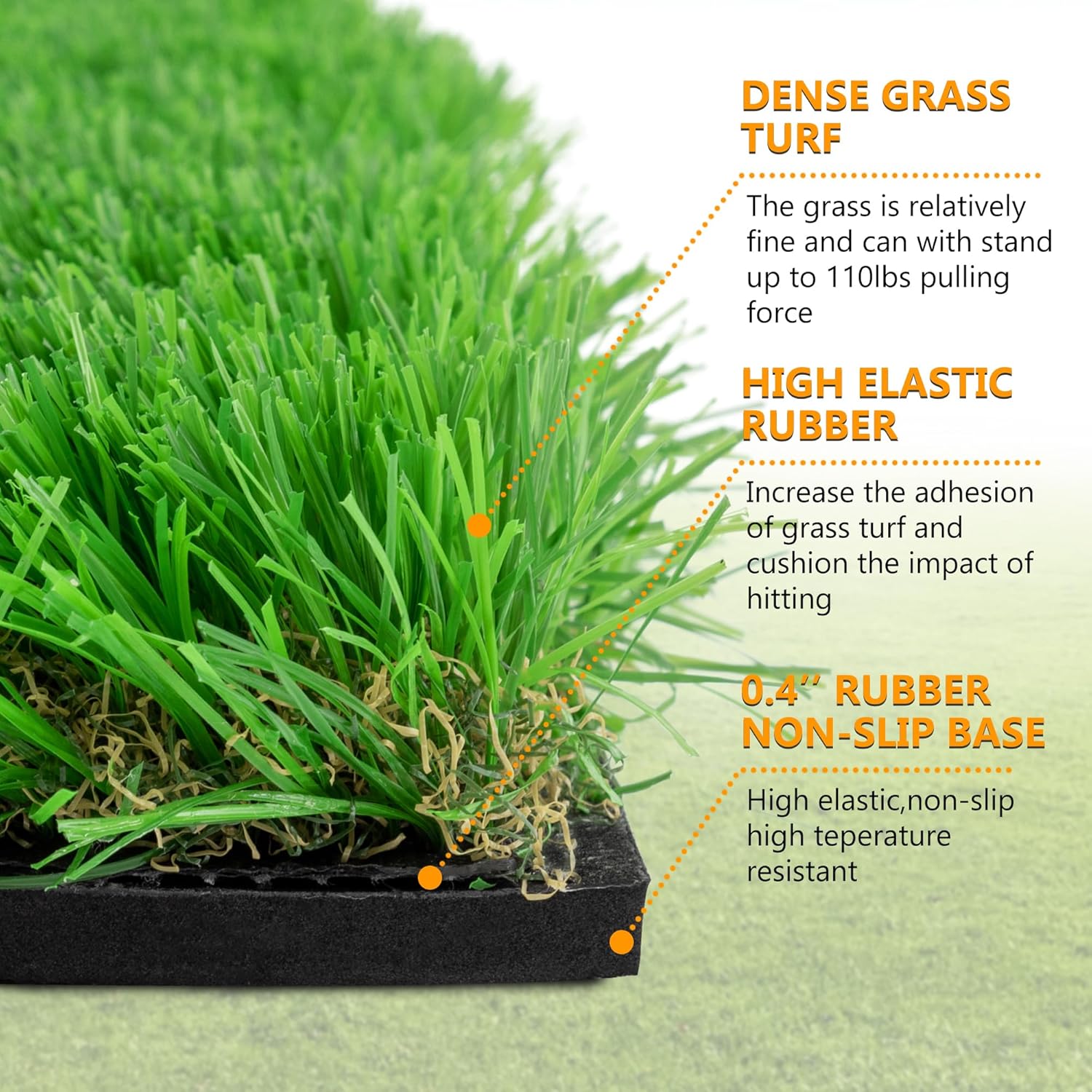 10 x 5 FT Golf Putting Green Mat with 3 Holes & Flags - Premium Practice Turf, Non-Slip Base, Slope Pads & 6 Balls - Indoor/Outdoor Training for All Golfers