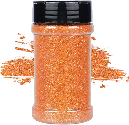 Miniatura 54 de TORC Purpurina fina roja de 1 libra y 16 onzas de purpurina en polvo para vasos, resina para manualidades, slime, cosméticos, pintura de uñas, Negro