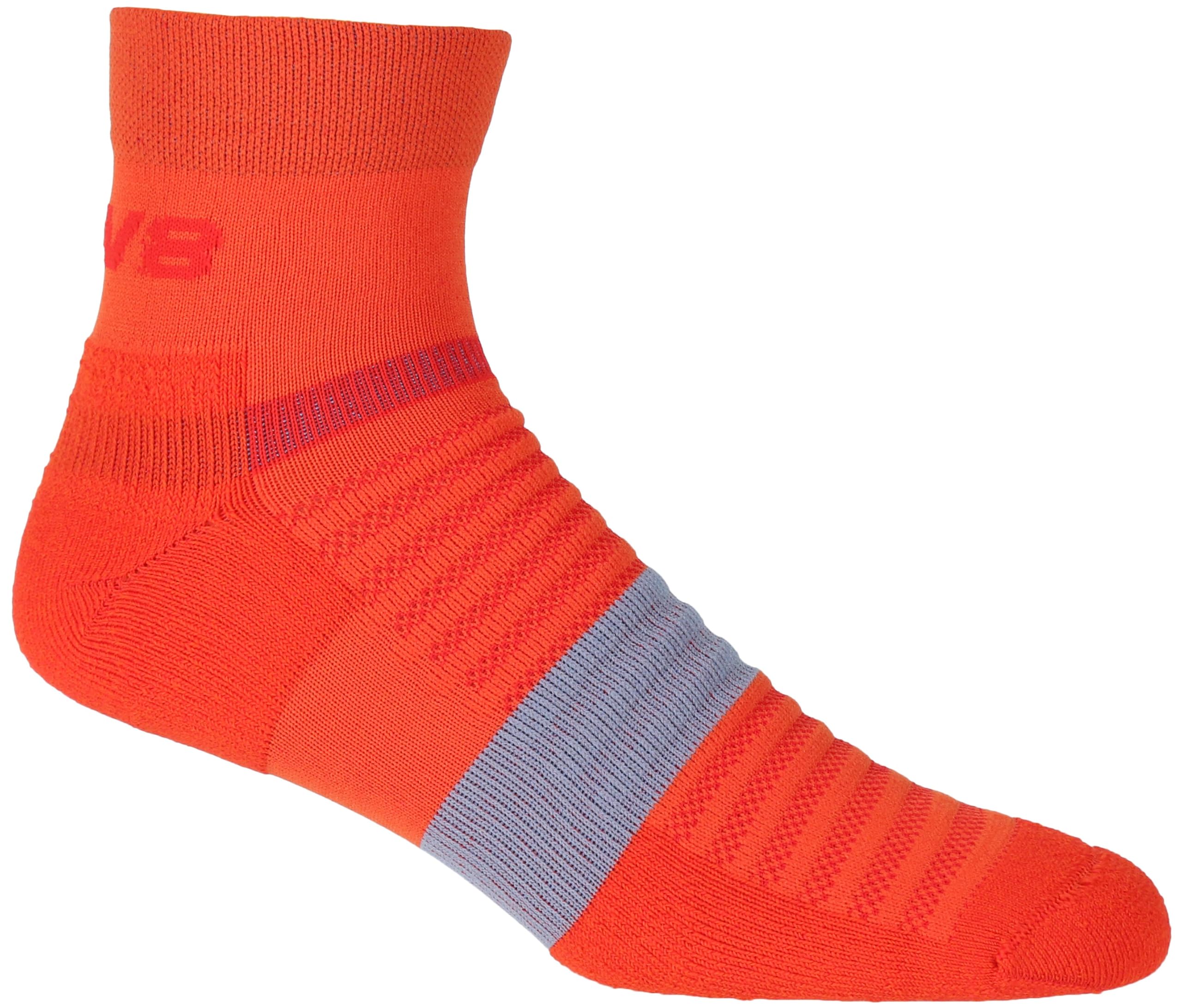 Inov8 Unisex Fiery Red/Blue Grey Active Mid Sock For Running & Hiking L