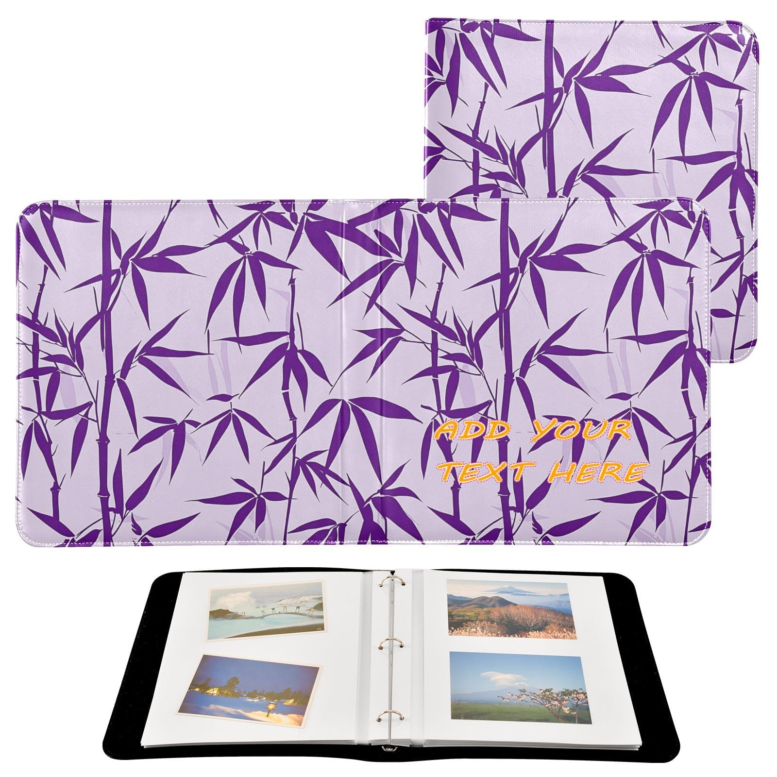 Fioletowe spersonalizowane albumy fotograficzne książki samoprzylepne strony spersonalizowane albumy ze zdjęciami z dzieciństwa album fotograficzny 2 szt. 10 x 15 cm, 1 szt. 15 x 20 cm zdjęcia
