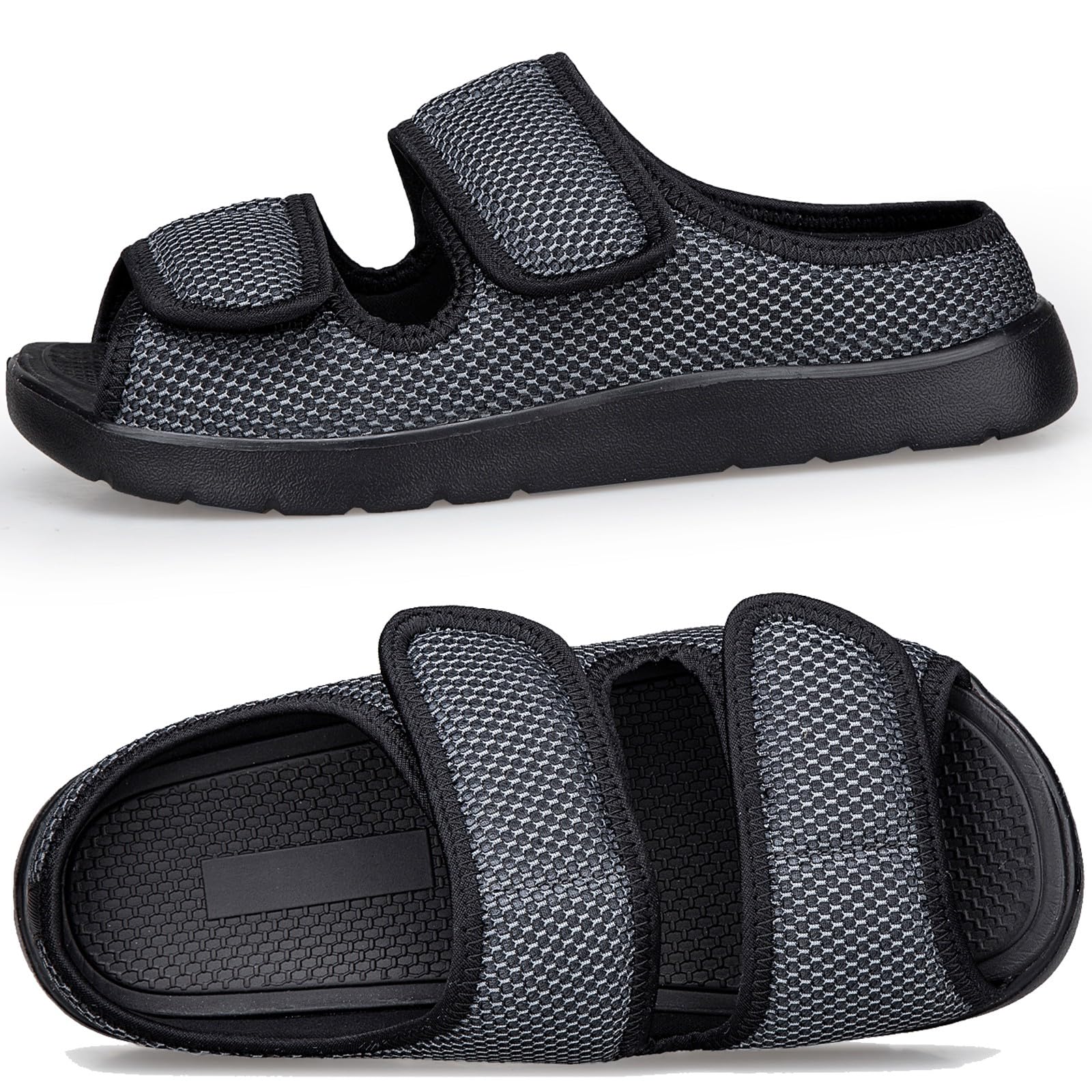 Gaatpot Zapatillas de Casa Ajustables Punta Abierta Hombre Mujer