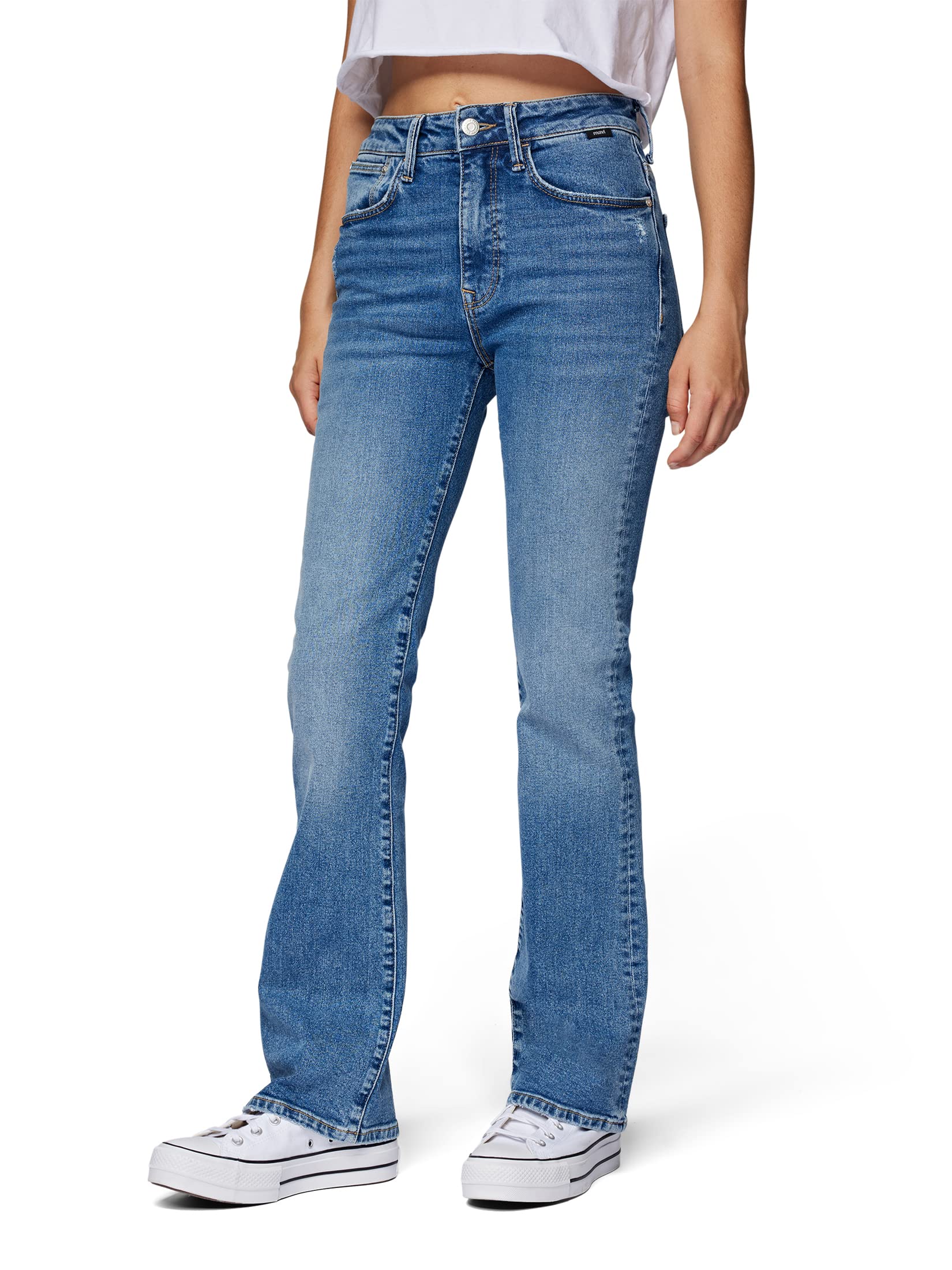 Mavi Women's Maria Jeans, Mid Blue Denim, 29W x 30L