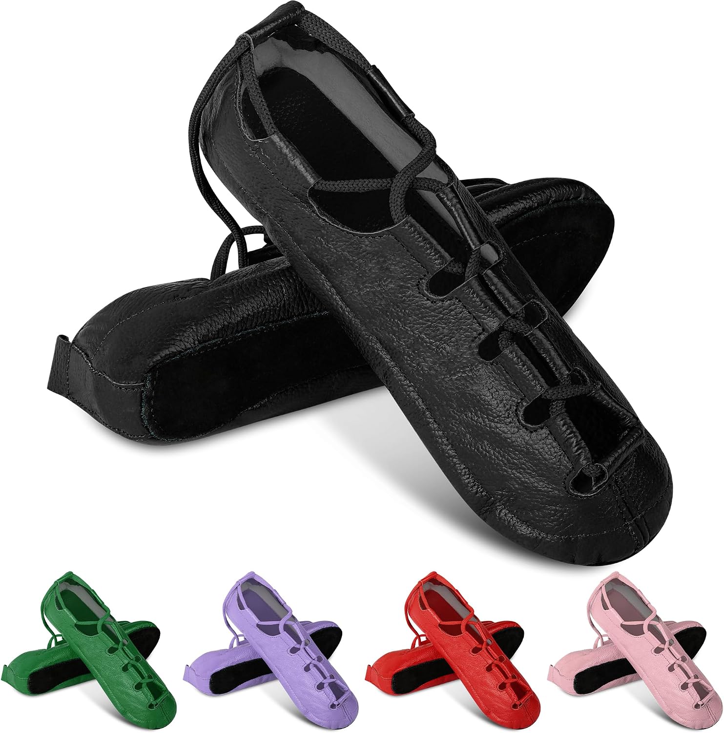 Premium Irish Dance Pump Shoes Soft Cowhide Leather Pump Style for Competitive Irish Dancing
