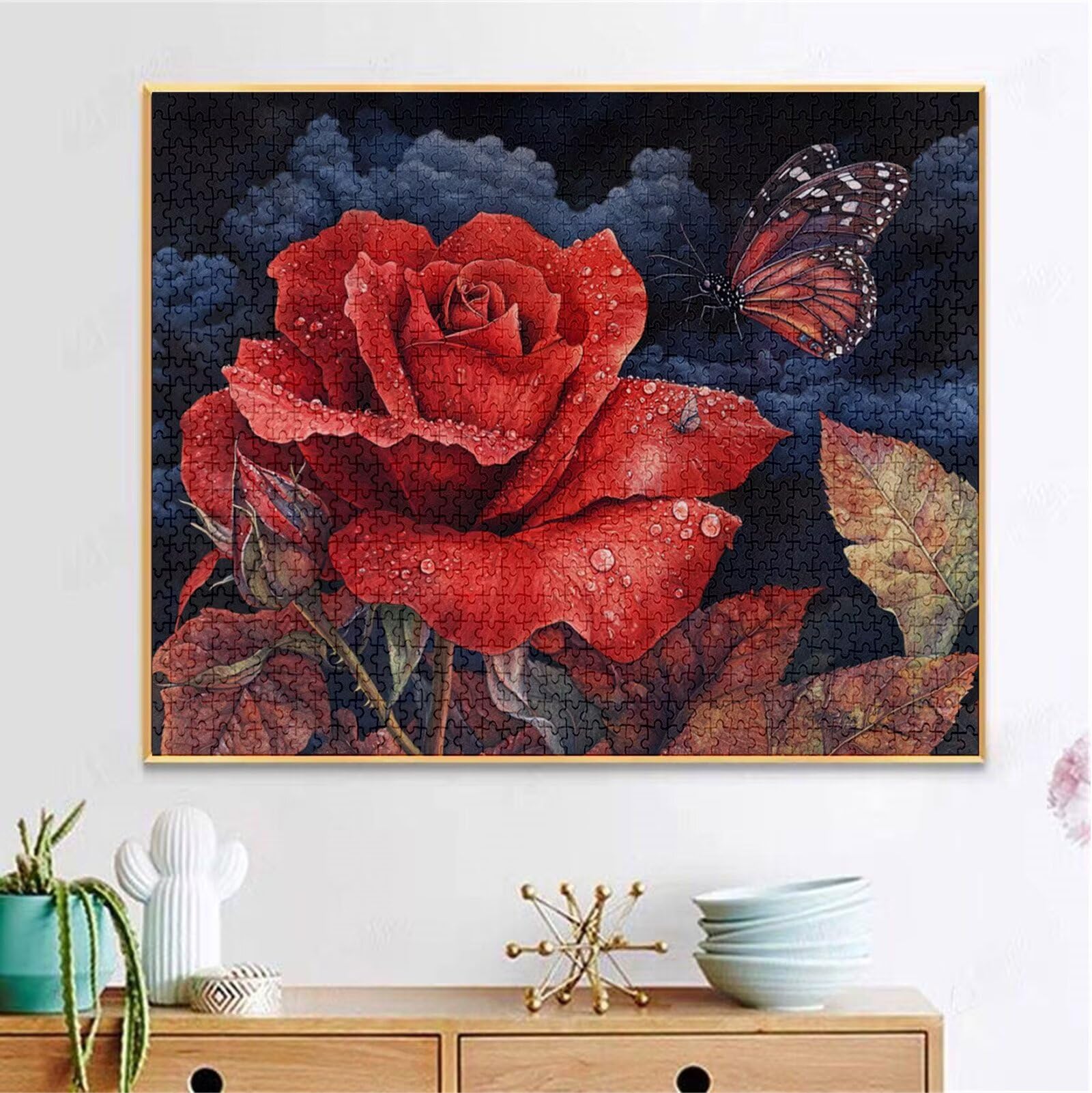 Puzzle 2000 Pezzi, 3 4 5 Anni Puzzle Rosa 6 7 8 Anni Giochi Educativi Sostenibili Con Motivi Per Adulti Da Gioco in Legno Di Alta Qualità Jigsaw Farfalla per Gioco Familiare, 2026 Regalo Natale H-7637