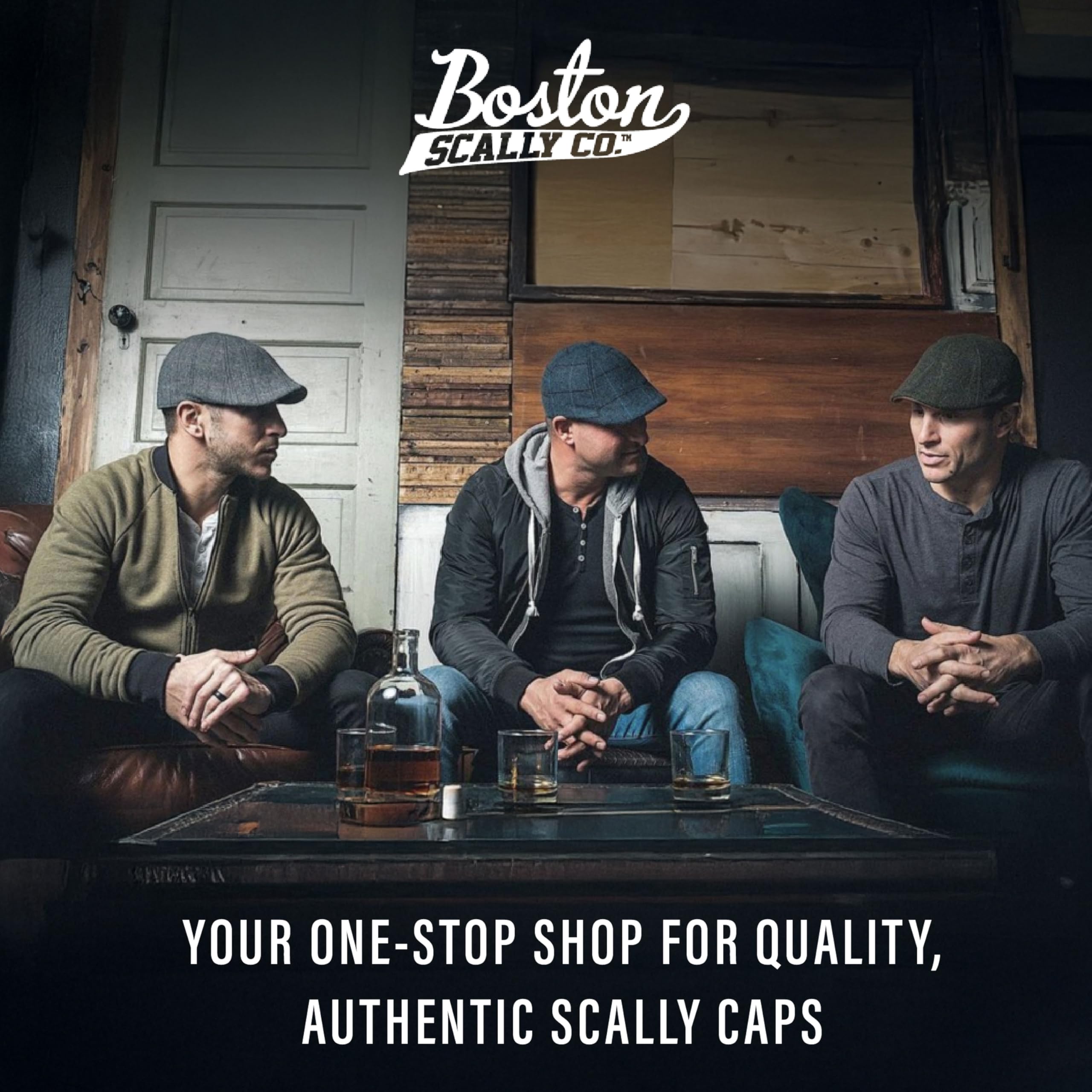 The Original Cool Air Boston Scally Cap - Atmungsaktive Newsboy Flat Cap - 8 Panel Fitted Hat für Herren - Dunkelgrau