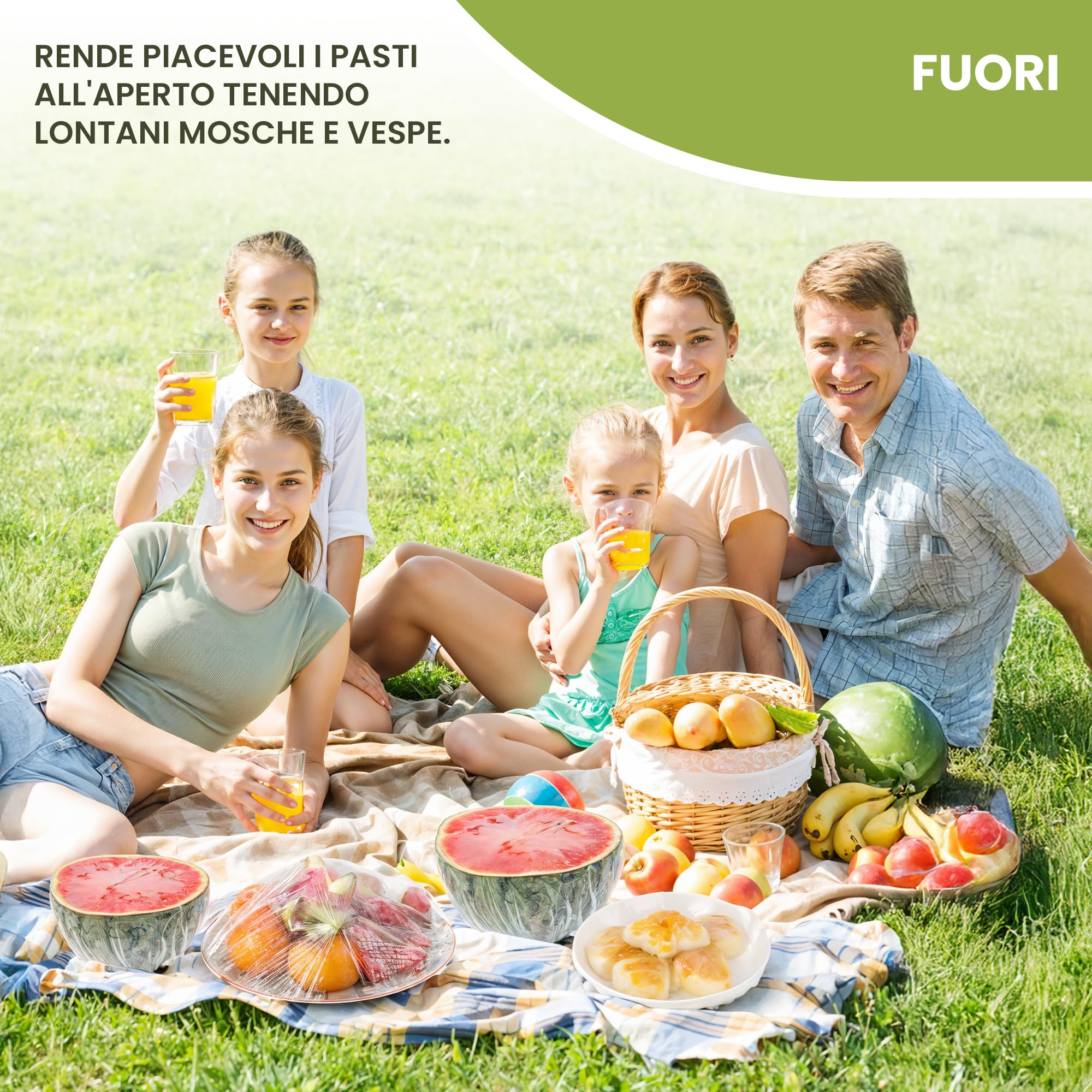 Culivac Salvafreschezza Sacchetti – Copri Alimenti con Elastico – Coprivivande Riutilizzabili – Cuffie Bioline Eco-LDPE – 10 Pezzi (55 x 33 cm)