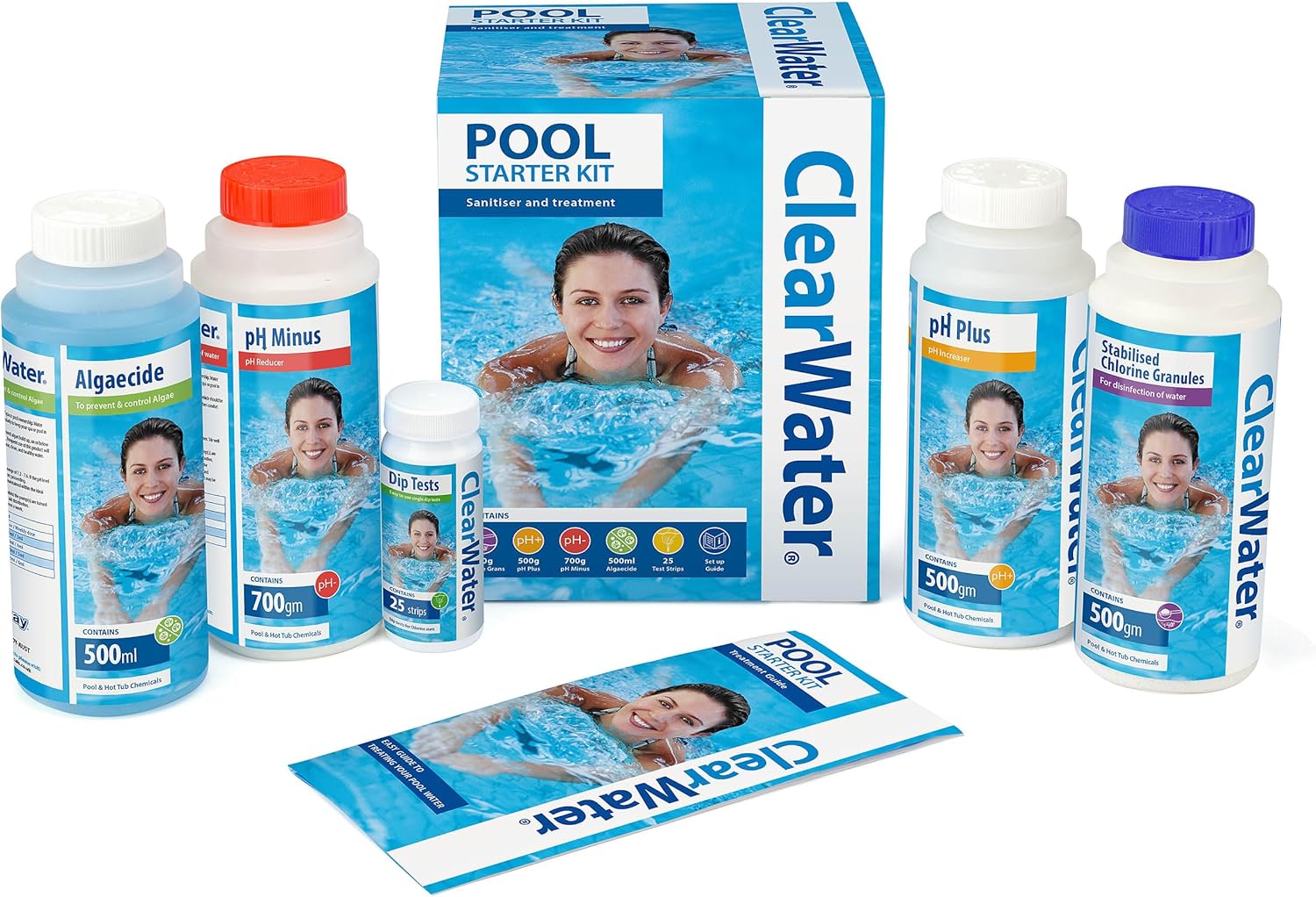 Clearwater CH0017 Pool Chemical Starter Kit for Above Ground Pool and