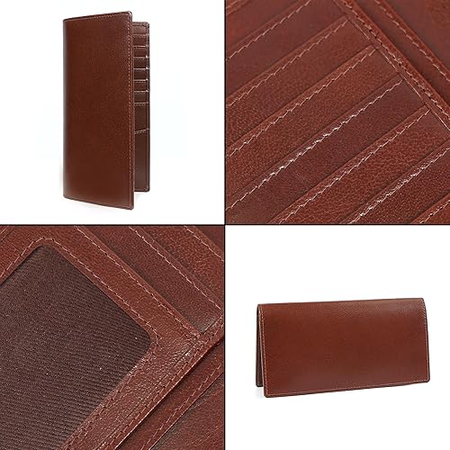 Miniatura 7 de ELIZO Carteras largas para hombre, Bourbon, Cartera larga