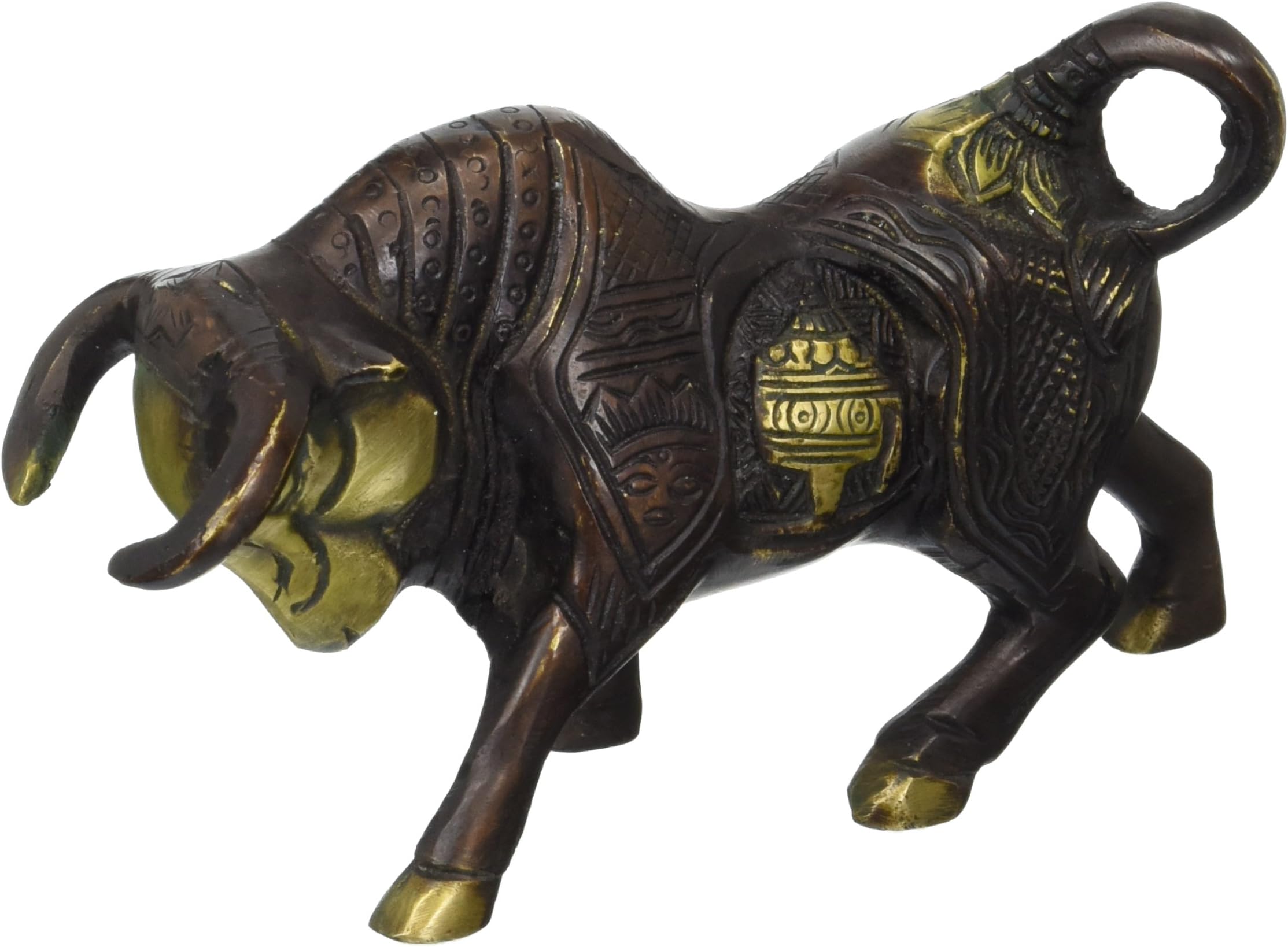 Kirby Animal Decoration Gift Brass Animal Stock and Share Market Bull Sculpture (Bull-1)