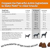 Vista 50 de Zesty Paws Probióticos para perros, enzimas digestivas flora intestinal, salud digestiva, diarrea y apoyo intestinal, DE111, probióticos para perros