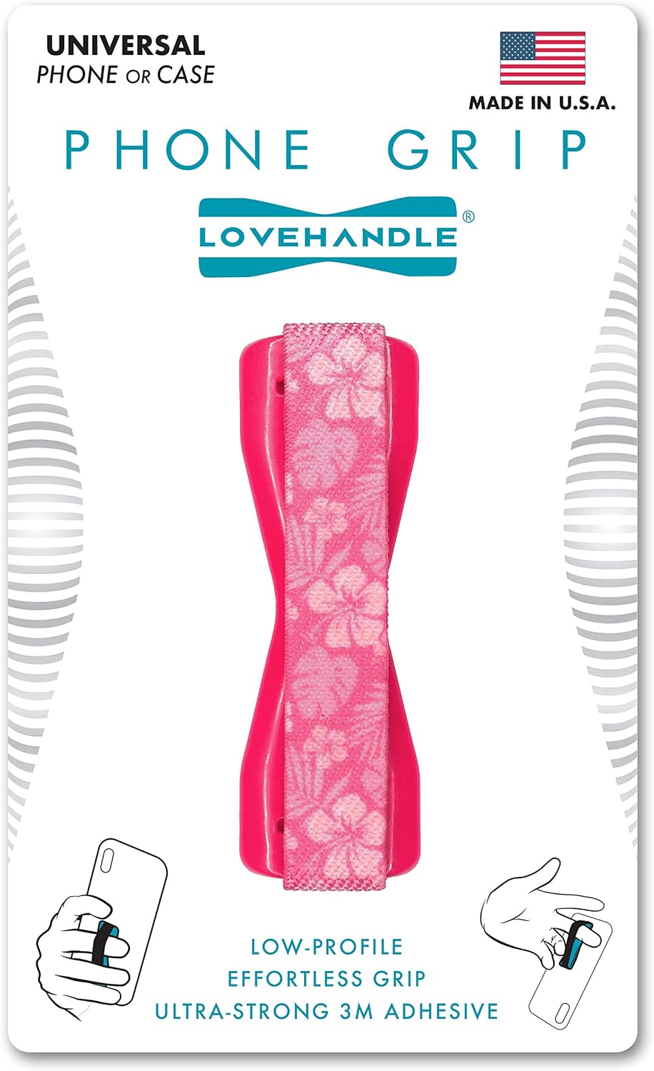 LOVEHANDLE Original Universal Phone Grip - Pink Aloha