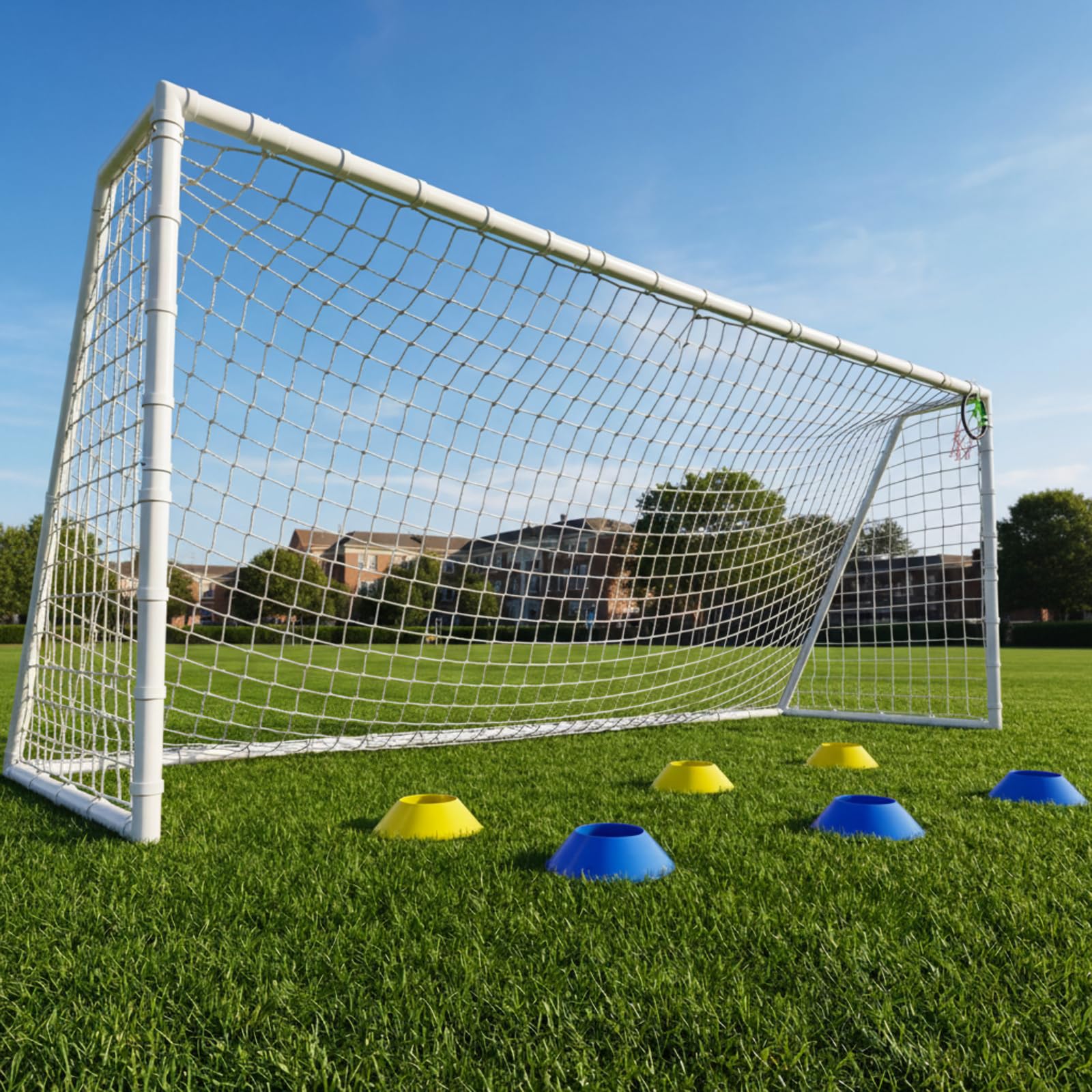 8x6, 12x6, 16x7 FT Soccer Goal for Backyard, Metal Soccer Goals with PE Soccer Net, Targe…