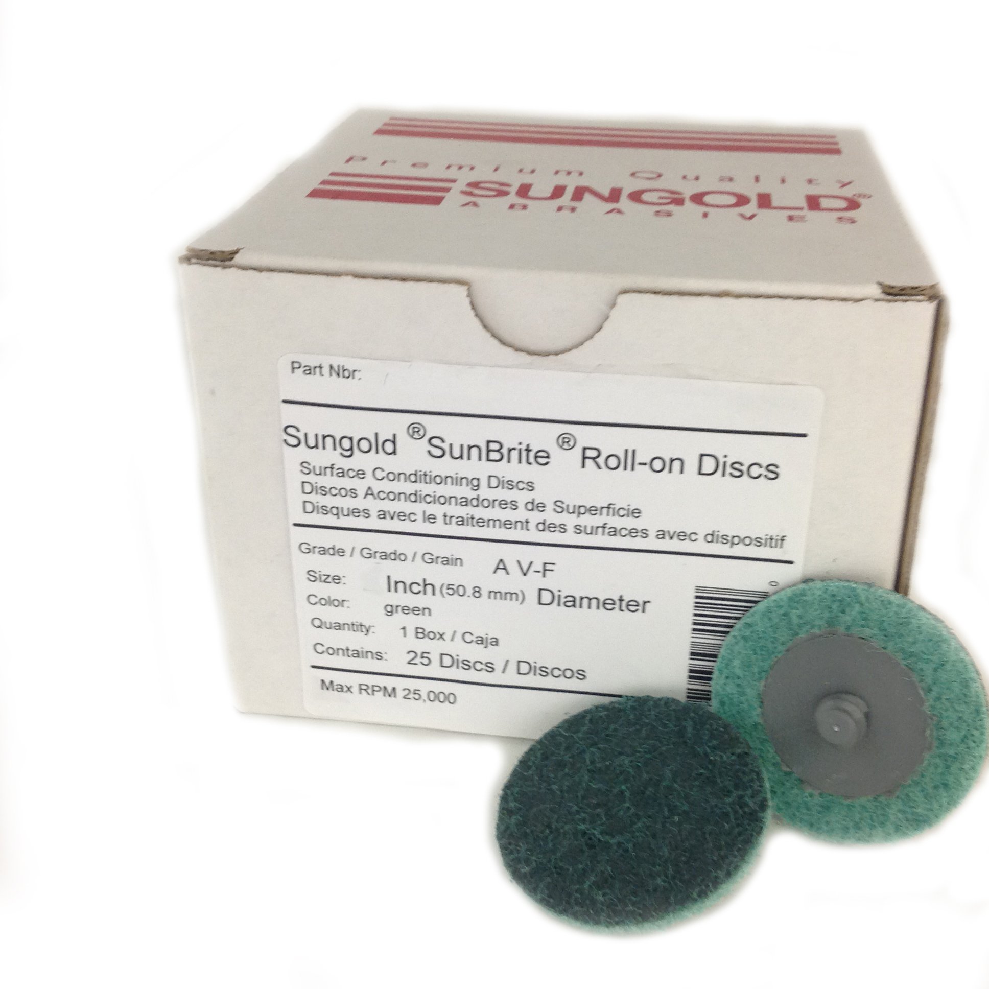 Sungold Abrasive Discs - 3" Maroon Conditioning -14