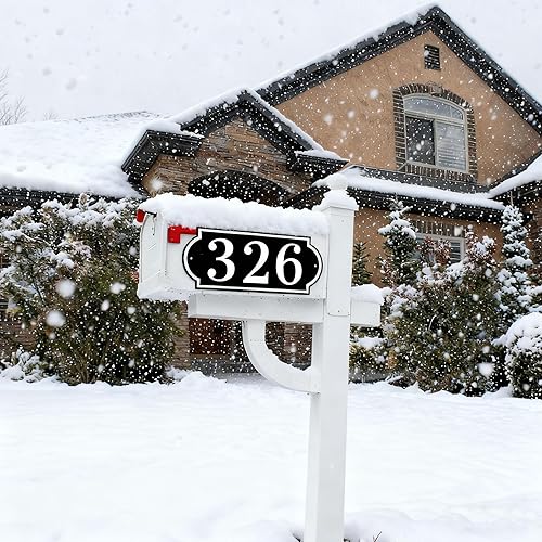 Miniatura 113 de Placa de dirección acrílica personalizada, letrero de dirección horizontal, utilizado para casa, puerta, calle o buzón Hengkuan-2