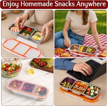Pack of 3 snack boxes