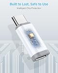 4 Emballer Lightning à USB C Adaptateur pour iPhone 15/16/17 Pro Max/Plus, Samsung, Google Pixel, Nintendo Switch, USB Type C à Connecteur de câble de foudre pour iPhone 16/15 Chargeur-(Non pour casque/audio/OTG)