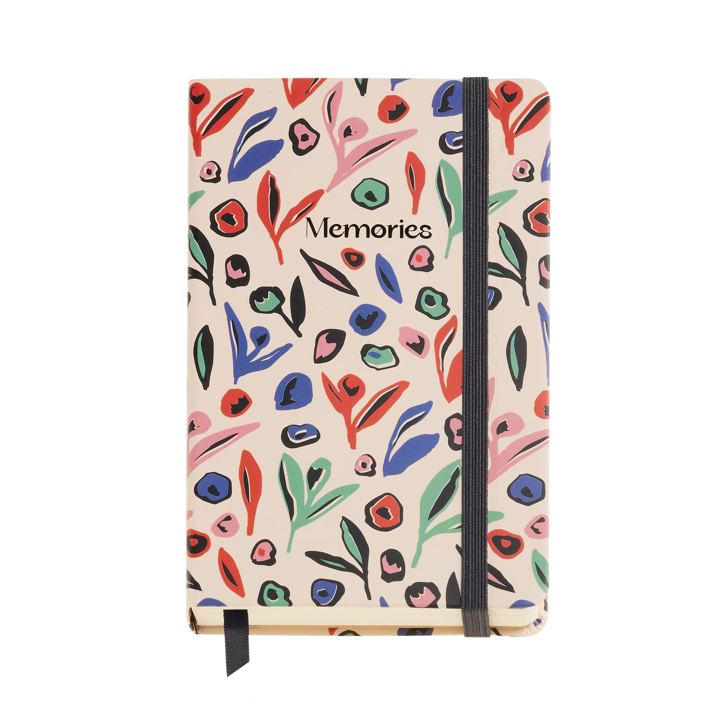 Miquelrius - Beautiful Notebook (90 x 140 mm), Notepad with 100 Plain Sheets of 100 g/m², Ivory Paper Suitable for watercolours, Rigid Cardboard Cover, Back Pocket, Elastic Closure, Garden