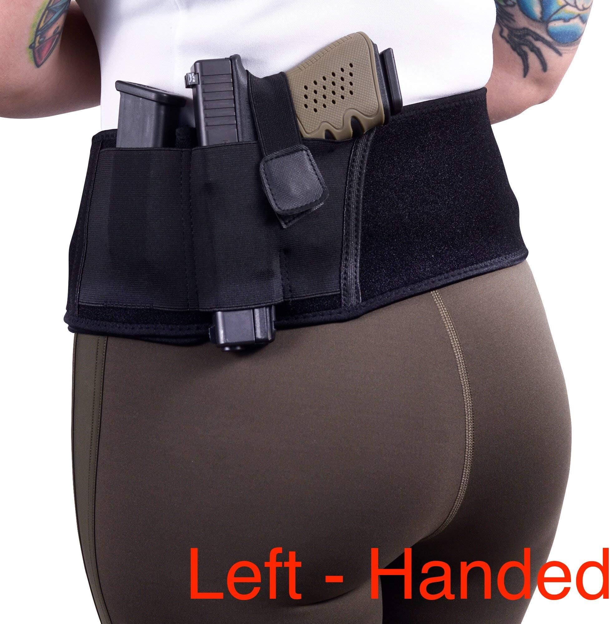Concealed Carry Belly Band Holster ✮ Neoprene Waist Band System ✮ IWB Holder ✮ Free Zip Wallet Included ✮ Fits Up to 45” Waist ✮ for Men and Women